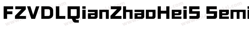 FZVDLQianZhaoHeiS SemiBold字体转换